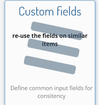 Enter 'Custom Fields' section